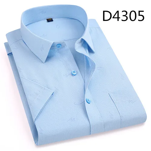 D4305 DAVYDAISY, Новое поступление, летняя мужская рубашка с коротким рукавом, клетчатая, в полоску, модная, для работы, повседневная, мужская, официальная рубашка, DS227 - Цвет: D4305