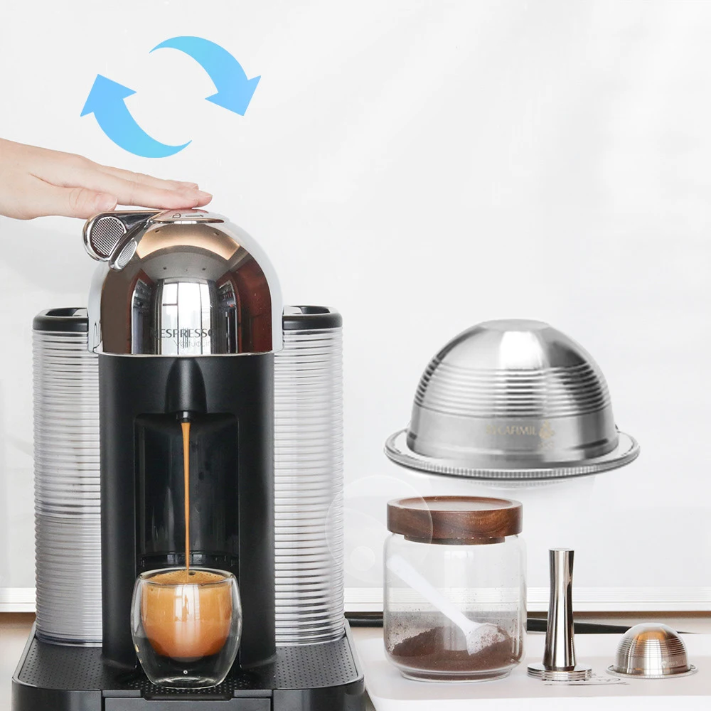 Фильтры для кофе Vertuo 230 мл Nespresso Vertuoline GCA1 и Delonghi ENV135 многоразовые капсулы из