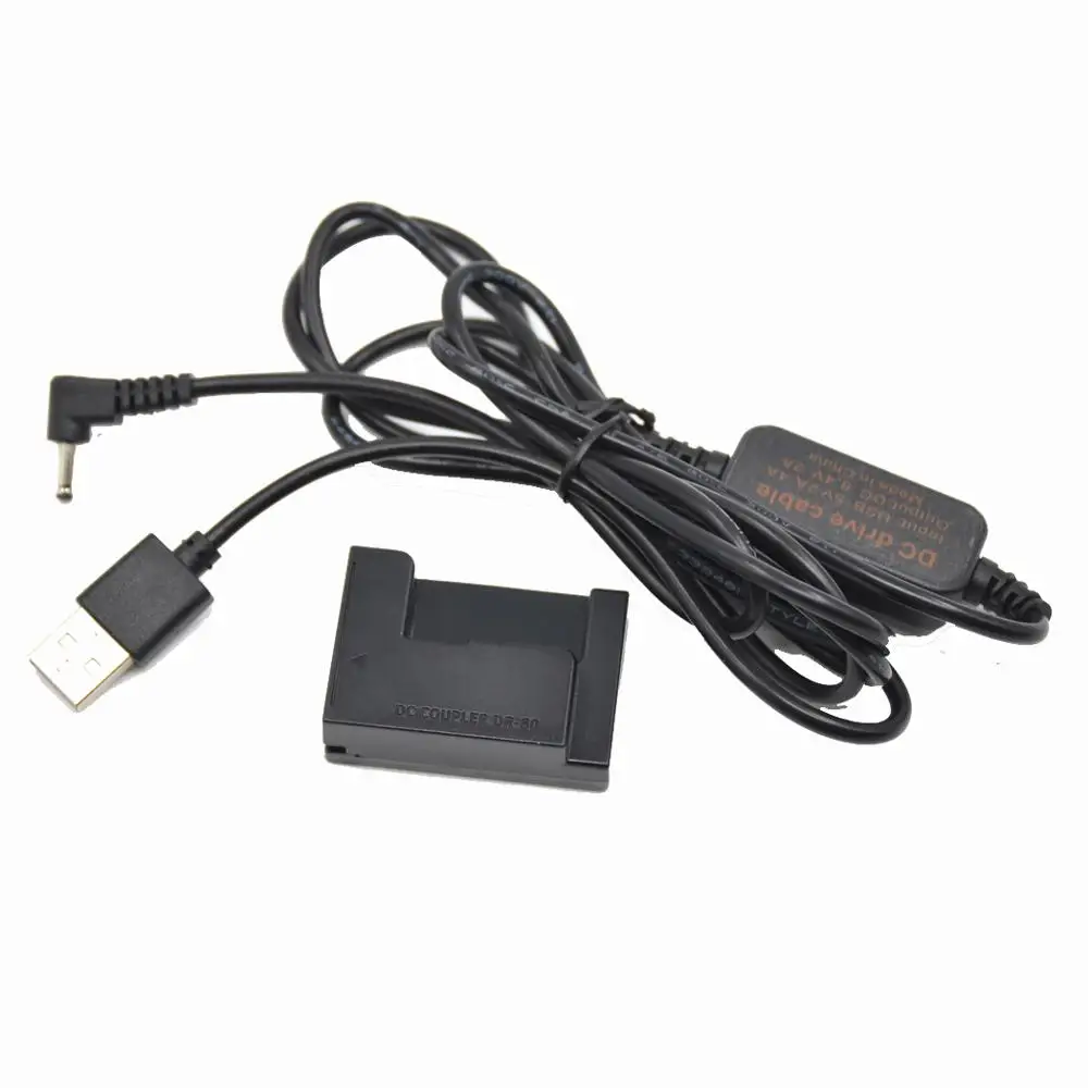 Устройство DR 80 для подзарядки аккумулятора телефона с USB кабелем Canon G1X G3X G15 G16 SX50