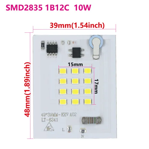 1 шт. smd led 2835 chip led 220V matrix Super power 100W 50W 30W 20W 10W для DIY прожектора, светодиодный модуль, сменная лампа