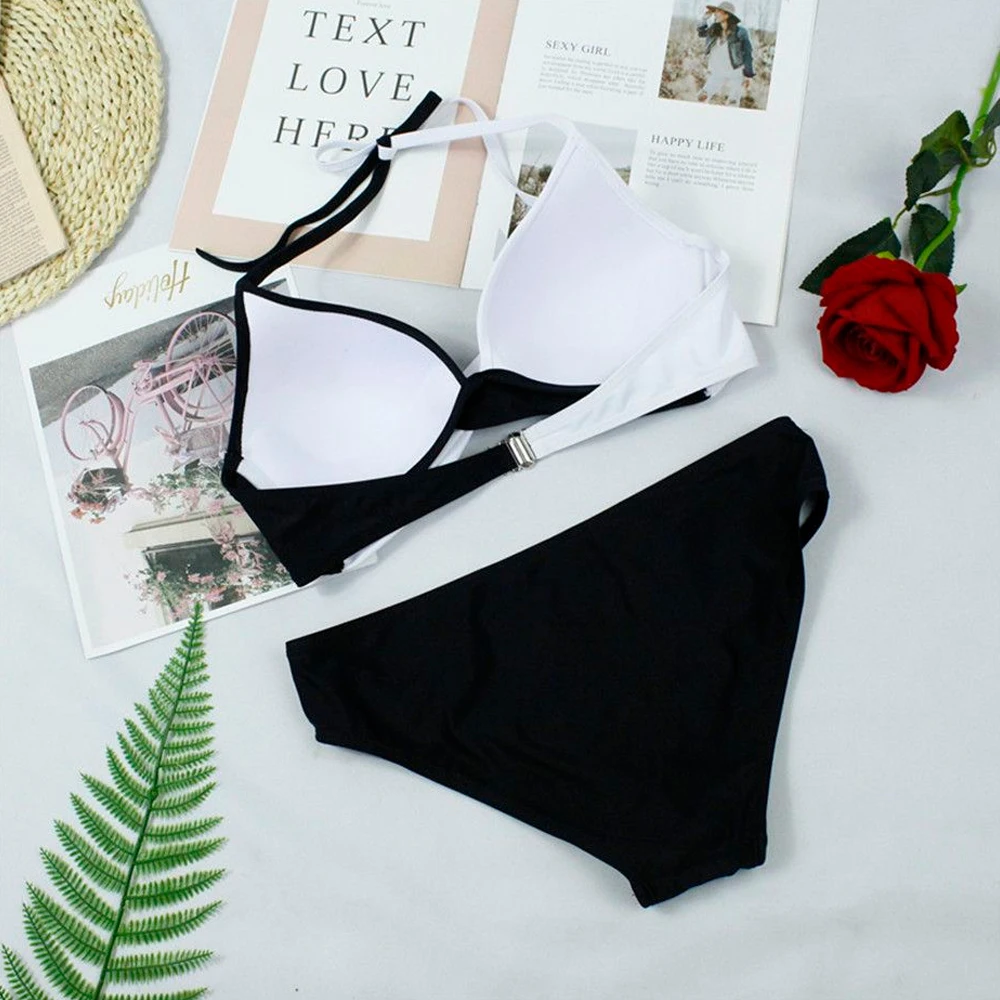 2020 летний женский сексуальный комплект бикини купальник Раздельный из двух