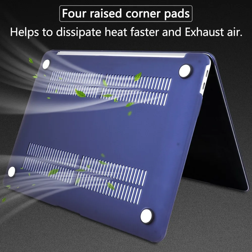 Матовый прозрачный пластиковый жесткий чехол для ноутбука MacBook Air Pro Retina 11 12 13 15 4 3