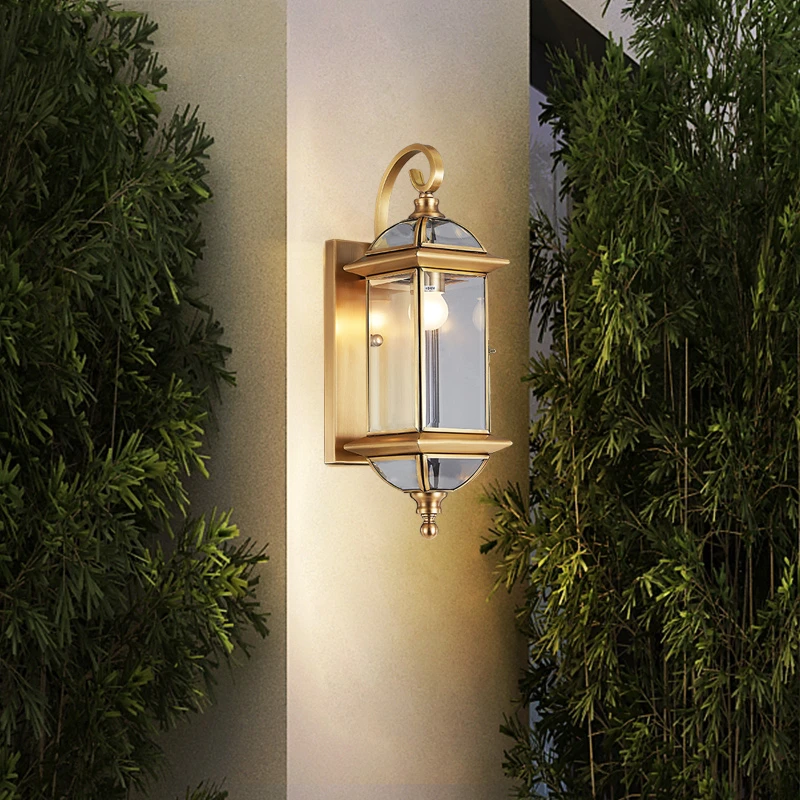 Европейская уличная настенная лампа водонепроницаемые садовые светильники в
