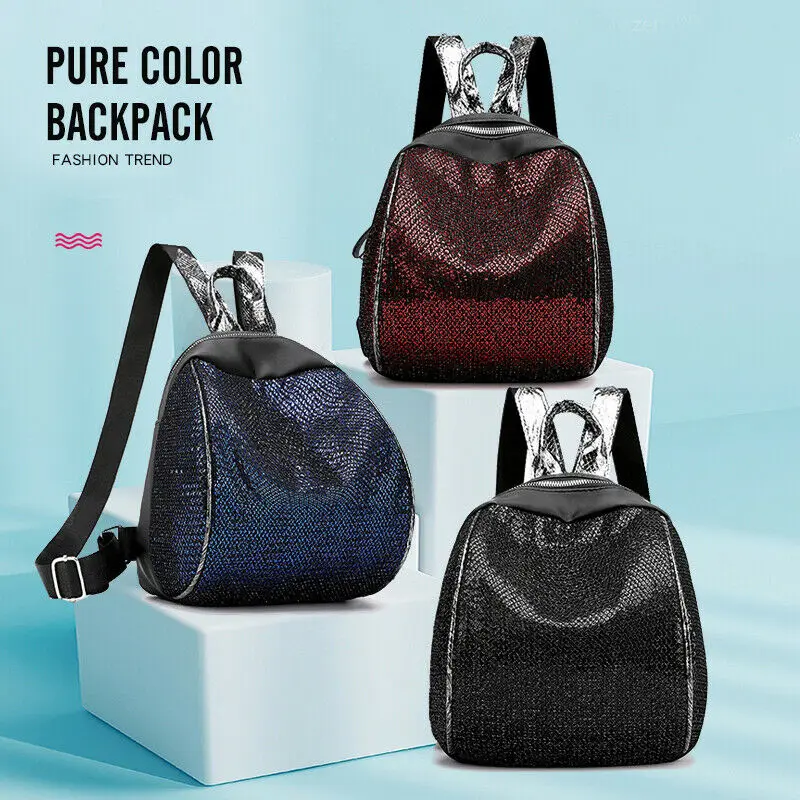Новый рюкзак с блестками мини школьная сумка на плечо дорожная уличная рюкзаки