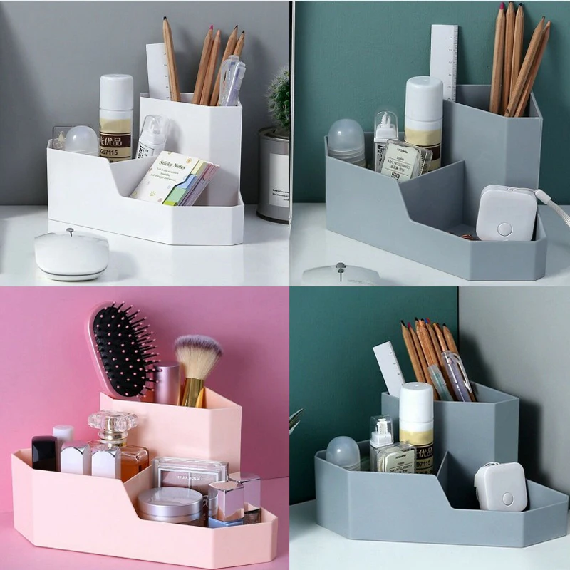 Новинка 2020 простая настольная коробка для хранения косметики креативный чехол