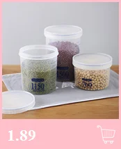 1l/1.5l пластиковый диспенсер для зерновых культур, ящик для хранения, Кухонный Контейнер для зерна риса, портативный пластиковый ящик для хранения пищи# YL1