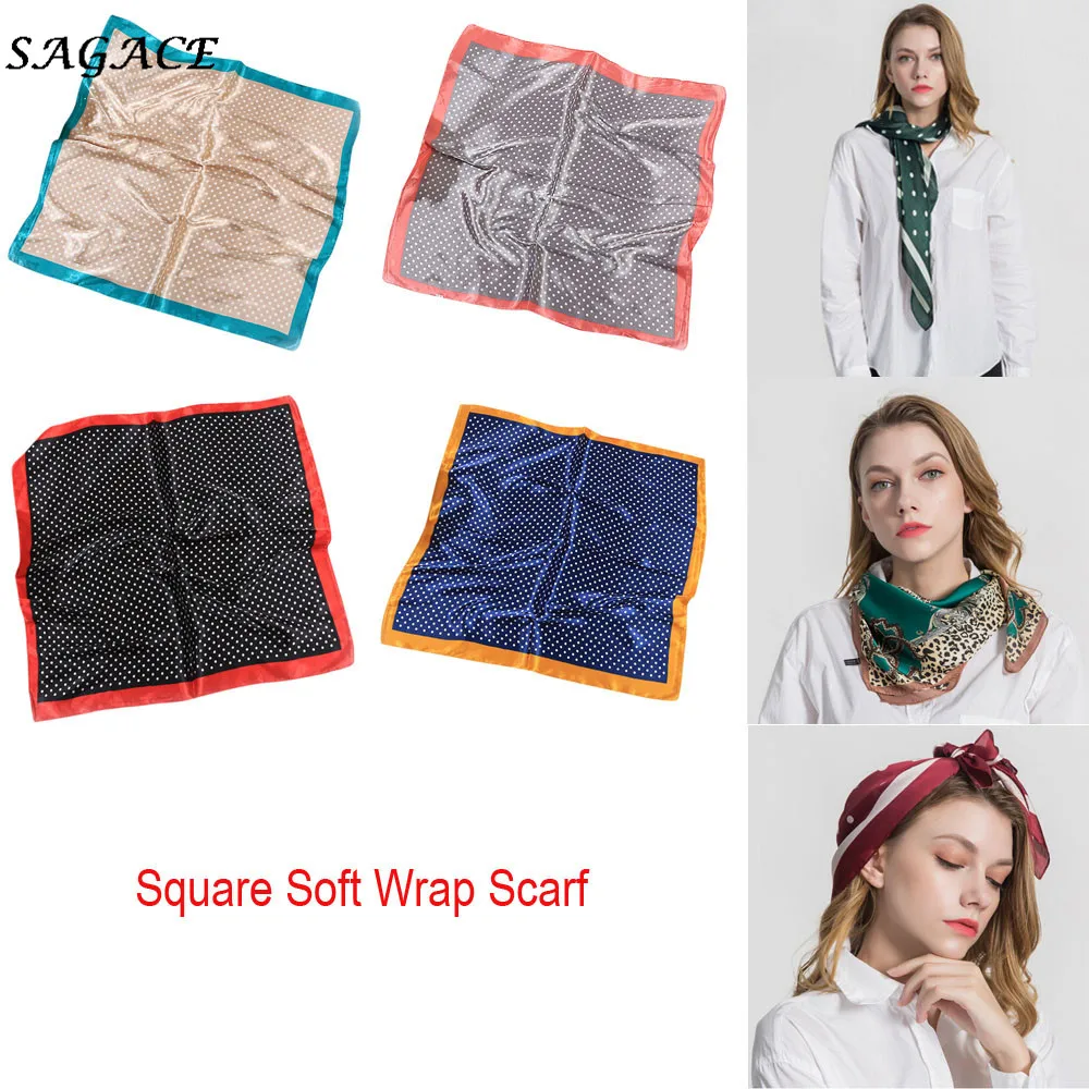 Женский шифоновый шарф SAGACE элегантные атласные шелковые шарфы шаль палантин в