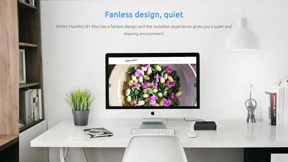Мини ПК B1 Plus Windows 10 6 ГБ ОЗУ 64 Гб ПЗУ Intel Celeron N3350 медиаплеер 2.4G5G Wi Fi 1000M LAN Bluetooth4.2 Smart TV