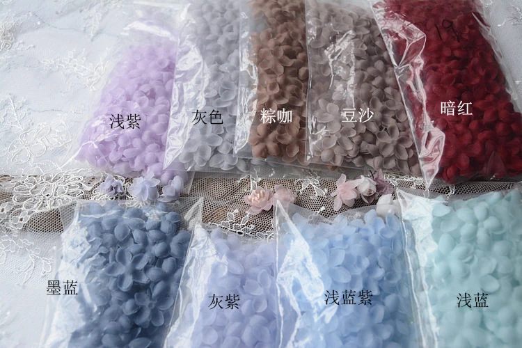 2 3 см органза аксессуары с лепестками Кукла Одежда головной убор Материал ручной