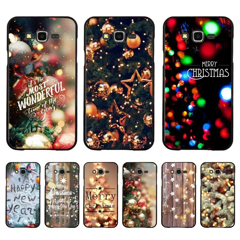 

Christmas and New Years light Phone Case For Samsung Galaxy J4plus J6 J5 J72016 J7prime cover for J7Core J6plus Back Coque