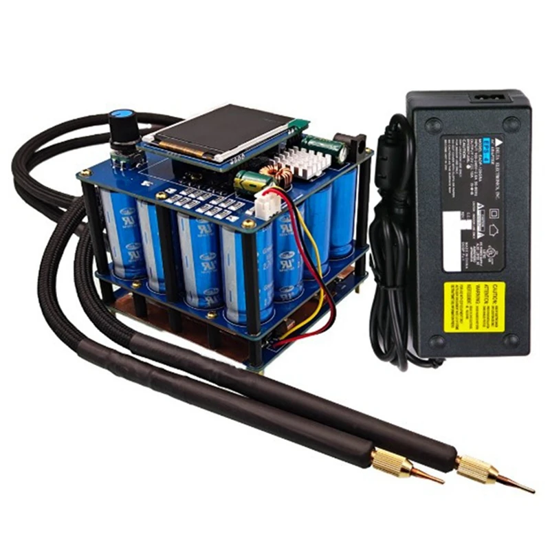 

1600F Spot Welder DIY Capacitor Pulse Spot Welding Machine 18650 Battery Pack Welding Controller Welding Tools US Plug