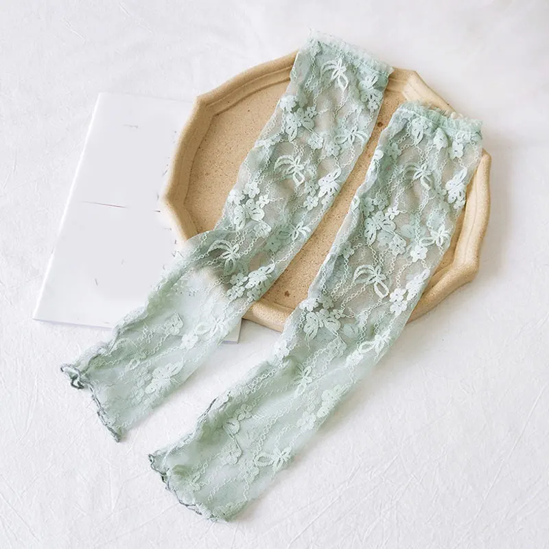 Перчатки женские солнцезащитные с длинным рукавом тонкие дышащие сетчатые