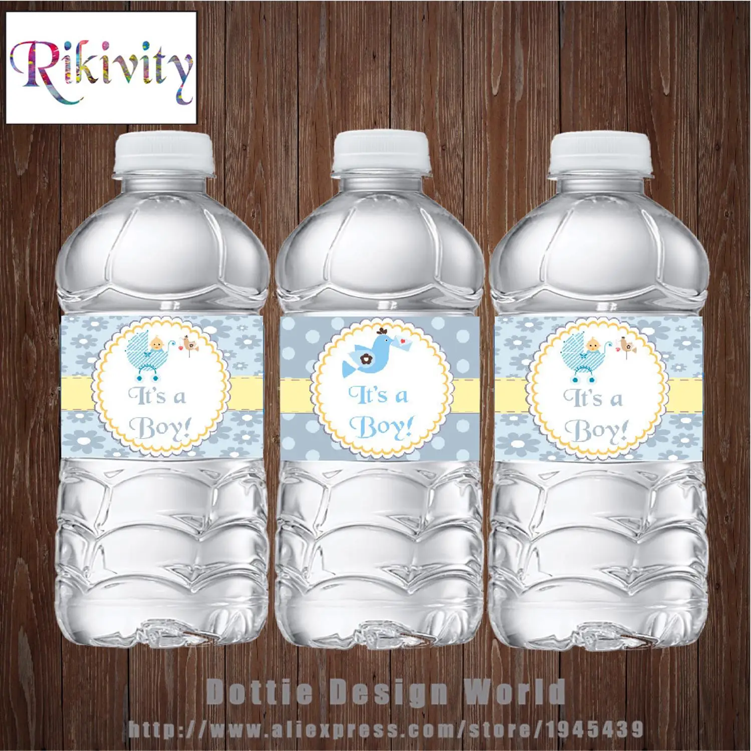 Custom It's A Boy Prince Baby Shower бутылки для воды винные этикетки водонепроницаемые