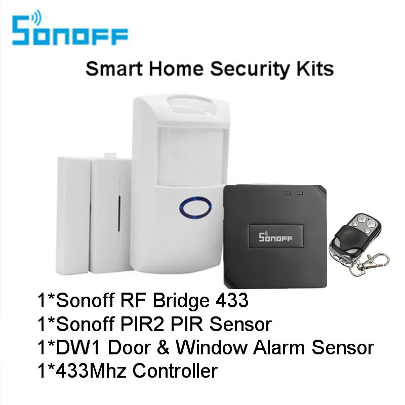 Беспроводной детектор дыма Sonoff RF Bridge 433 МГц Wi Fi датчик огня пассивный открытия