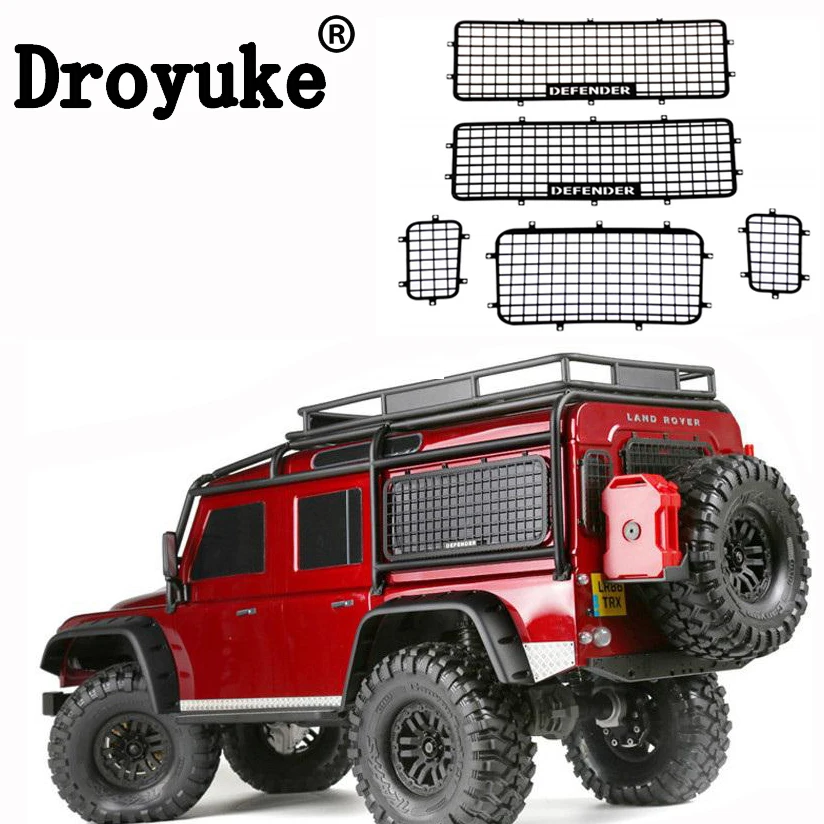 Droyuke Специальное предложение 5 шт. TRX4 металлическая сетка для окна защитная DEFENDER