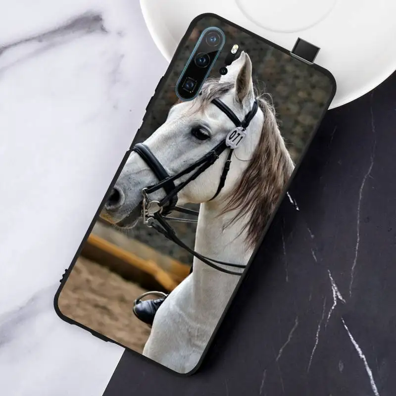 

Fine Running Horse Art Phone Case For Huawei honor Mate P 10 20 30 40 i 9 8 pro x Lite smart 2019 nova 5t luxury shell cover