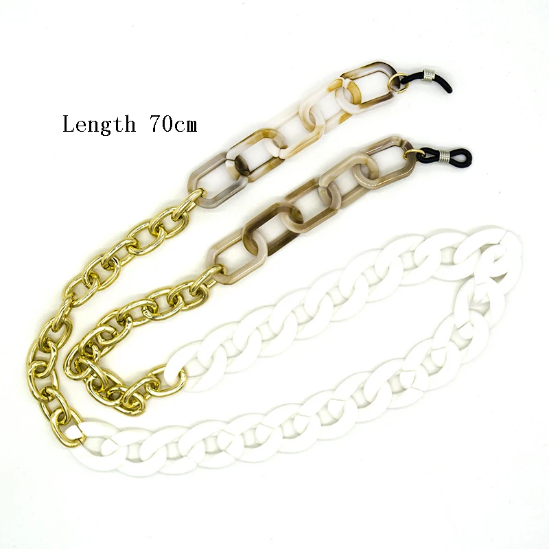 

2021 Fashion Reading Glasses Chain Women Acrylic Gradient Color Sunglasses Cords Eyeglass Chain for Glasses Women Dropshipping