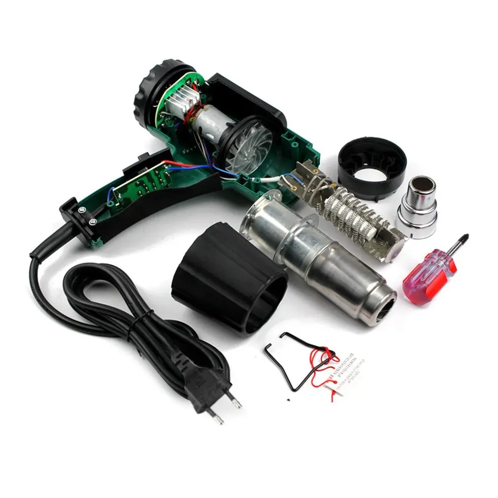 Тепловой пистолет горячего воздуха паяльная сушилка вентилятор 1600 Вт длительный