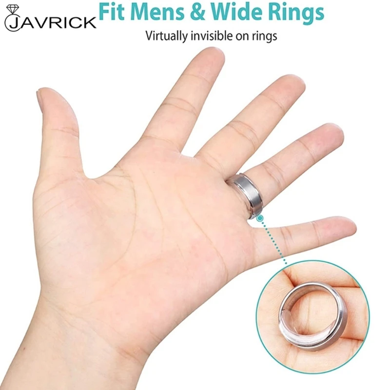 8 Sizes Silicone Invisible Clear Ring Size Adjuster Resizer Loose Rings Reducer Sizer Fit Any Jewelry Tools | Украшения и