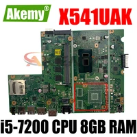 x541uak i5 7200 cpu 8gb ram mainboard rev 2 0 for asus x541uvk x541ua x541uak laptop motherboard 100 tested