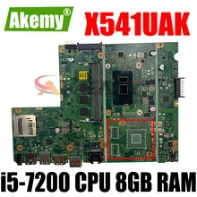 X541UAK i5-7200 CPU 8GB RAM Mainboard REV 2.0 For ASUS X541UVK X541UA X541UAK laptop motherboard 100% Tested