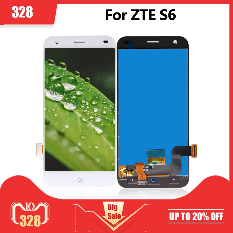 ЖК дисплей для ZTE Blade S6 5 дюймов сенсорный экран в сборе дигитайзер 100% тестирование