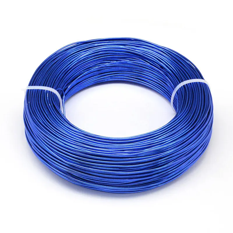 RoyalBlue 0,6/0,8/1/1,2/1,5/2/2,5/3/3,5/4/5/6 мм алюминиевая проволока ювелирных изделий для самостоятельного изготовления ювелирных изделий браслет Цепочки и ожерелья - Цвет: RoyalBlue
