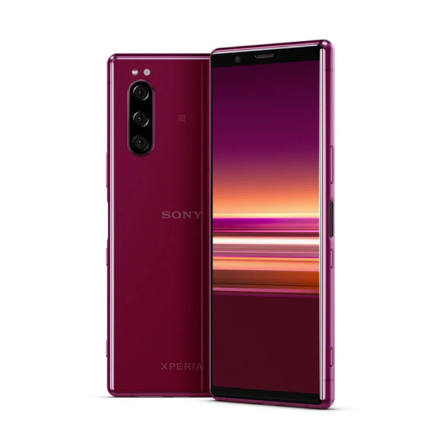 Мобильный телефон sony Xperia 5 J9210, 6,1 дюймов, 6 ГБ ОЗУ, 128 Гб ПЗУ, Восьмиядерный процессор Snapdragon 855, Android 9, сканер отпечатков пальцев, две sim-карты, смартфоны - Цвет: 6GB 128GB Red