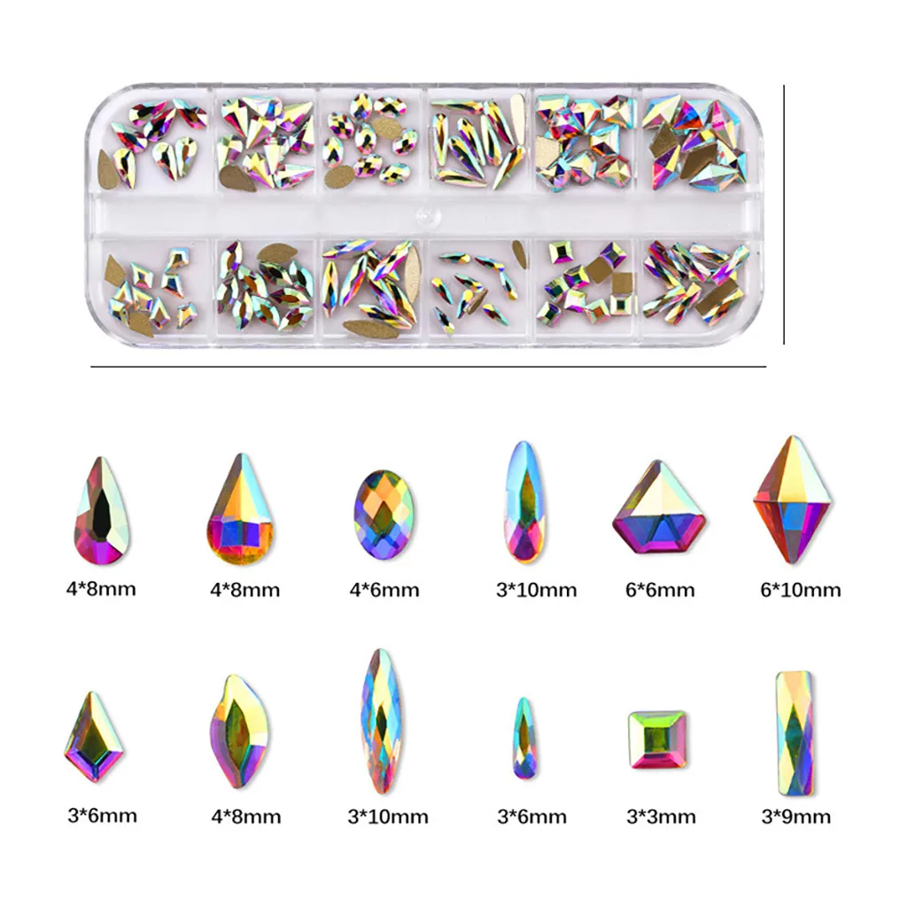 Нейл арта украшения ювелирных изделий A B дрель югу упакованы Пинцет для стразов