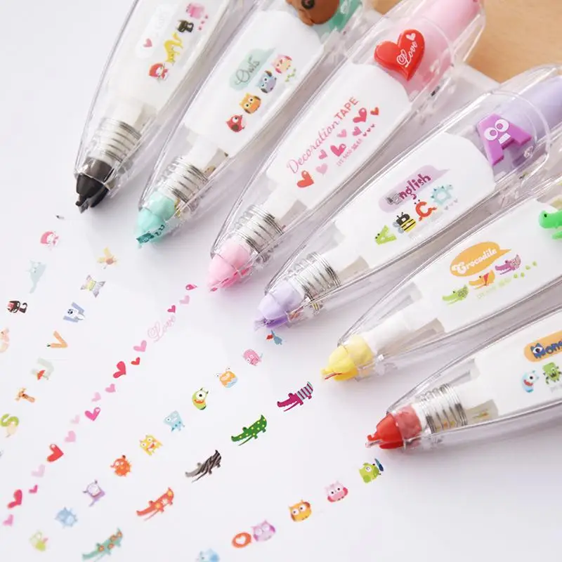 

Type Decorative Correction Tape Scrapbooking Diary Stationery School Office Supplies Correction Tape Sticks Adhesive Tape