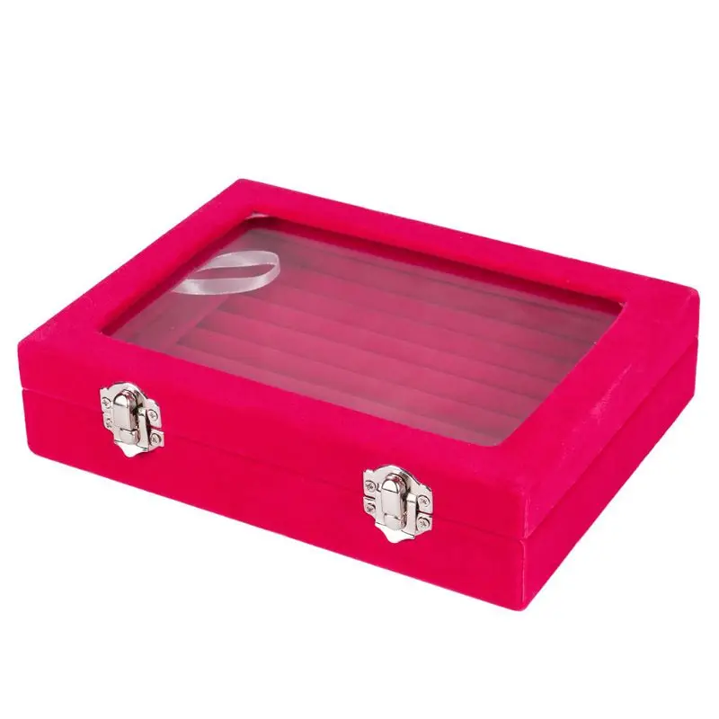 Кольца стержня уха ювелирные изделия держатель ящик для хранения Чехол