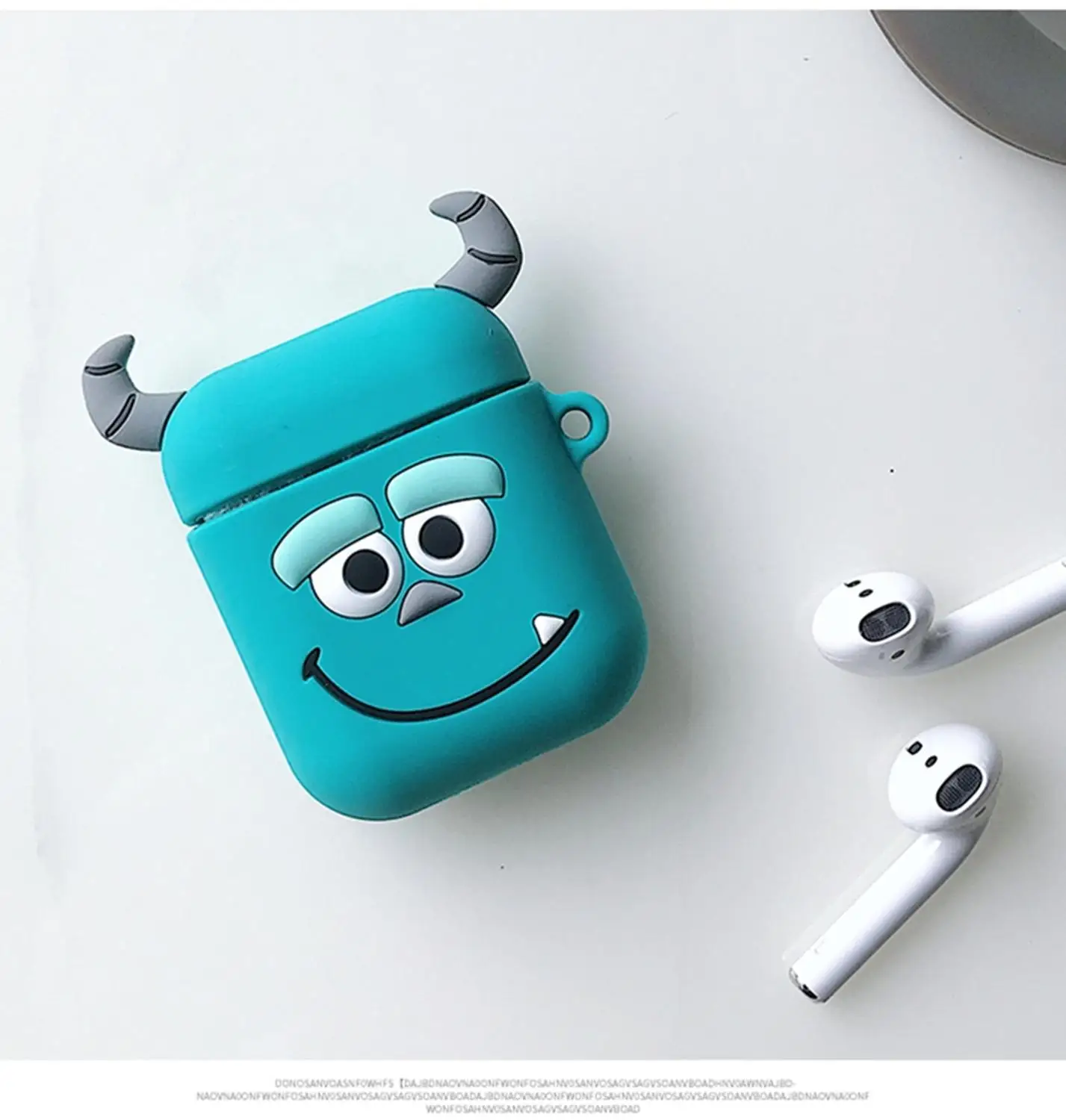 Забавный 3D радужный медведь любовь Сердце Медведь Bluetooth беспроводная гарнитура Набор силиконовый чехол для гарнитура для airpods защитный чехол против падения - Цвет: Z