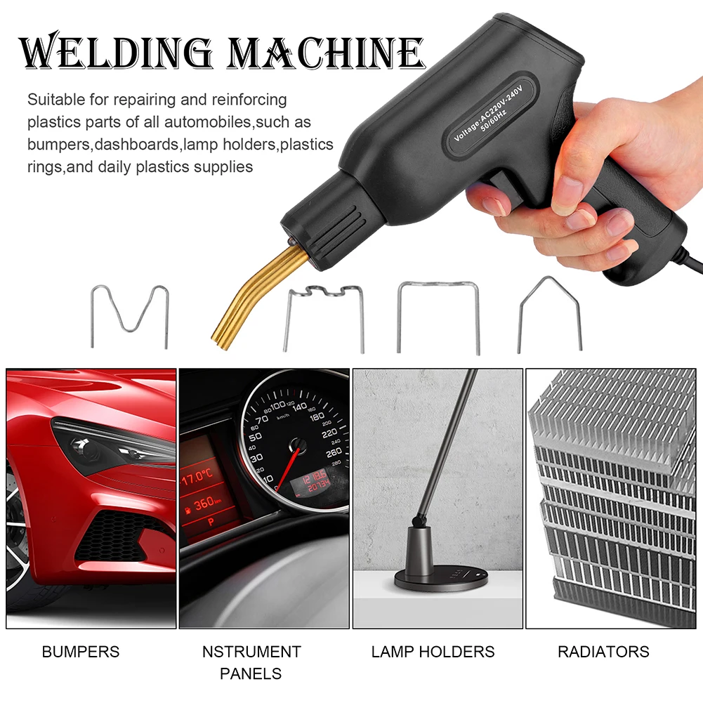 

50W Handy Plastic Welder Hot Staplers PVC Plastic Repair Machine Car Bumper Repairing Welding Garage Tools