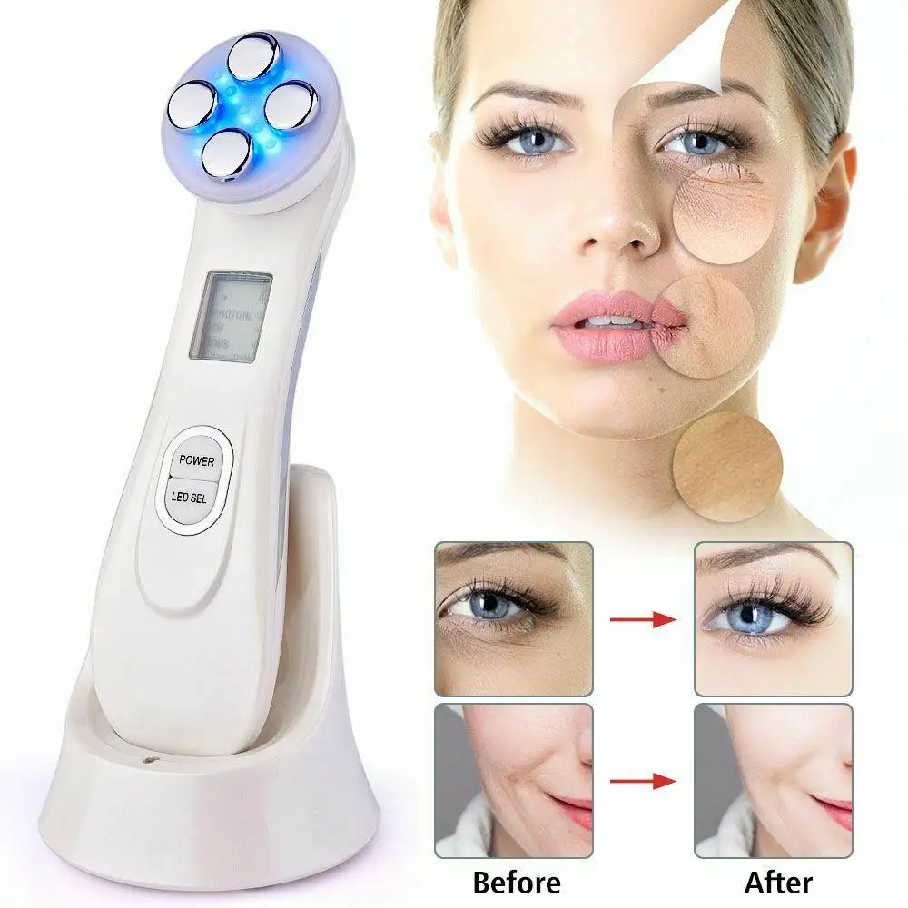LED Photon Mesotherapy RF Radio Frequency Skin Care Beauty Device Face Lifting Wrinkles Rejuvenation Removal Blackhead | Красота и
