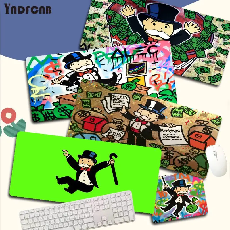YNDFCNB доллар Alec Монополия в наличии натуральный игровой коврик для мыши