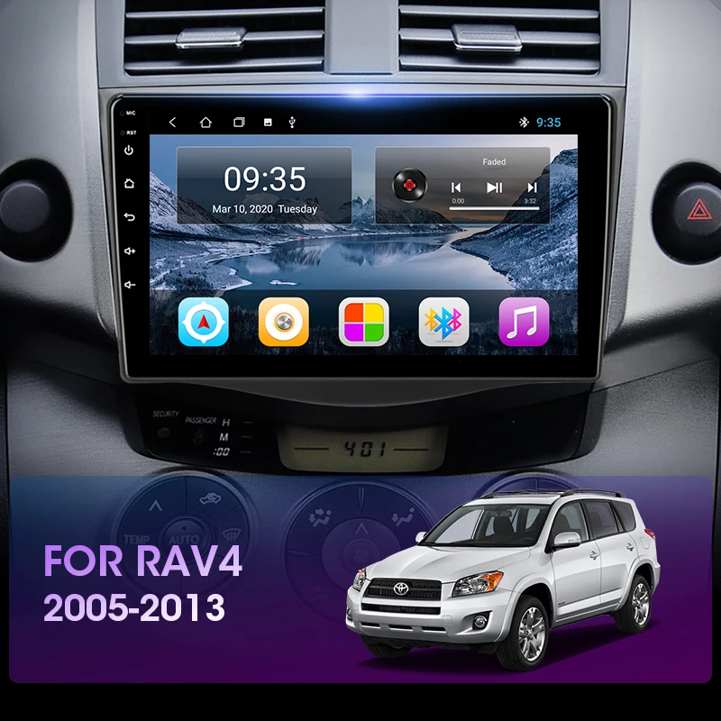 Vtopek 2G + 32G Android 9 0 автомобильный dvd-плеер для Toyota RAV4 Rav 4 2005-2013 Радио GPS навигация Wifi
