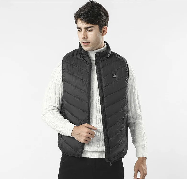 

Men Heating Vest Winter Warm Jacket Heated Vest USB Charging Heating Vest Intelligent Electric Heating Vest Heating Clothes