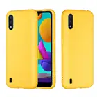 Чехол-накладка для Samsung galaxy A10, A10E, A20, A20E, A30, A40, A50, A70 S, A01, A02, S, A11, A21, A31, A41, ТПУ, желтый, матовый