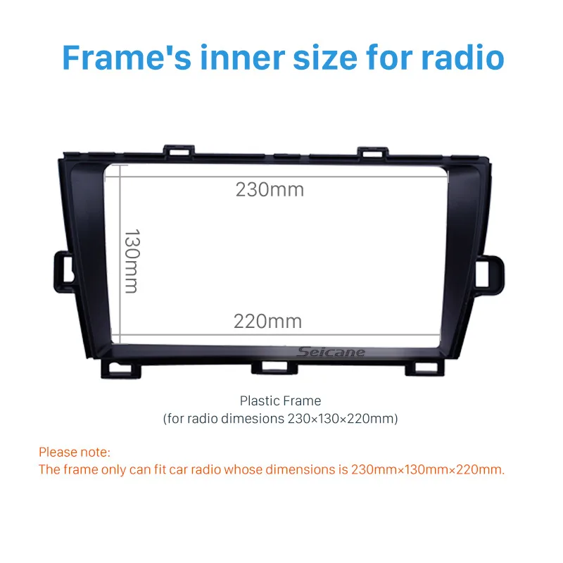 Seicane автомобиля 2Din Радио панель стерео рамка в тире ободок отделка комплект