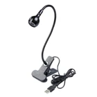 USB 5 в 1 а нм портативная лампа красный свет гибкая светодиодная лампа Gooseneck против ухудшения зрения лампа черный алюминий