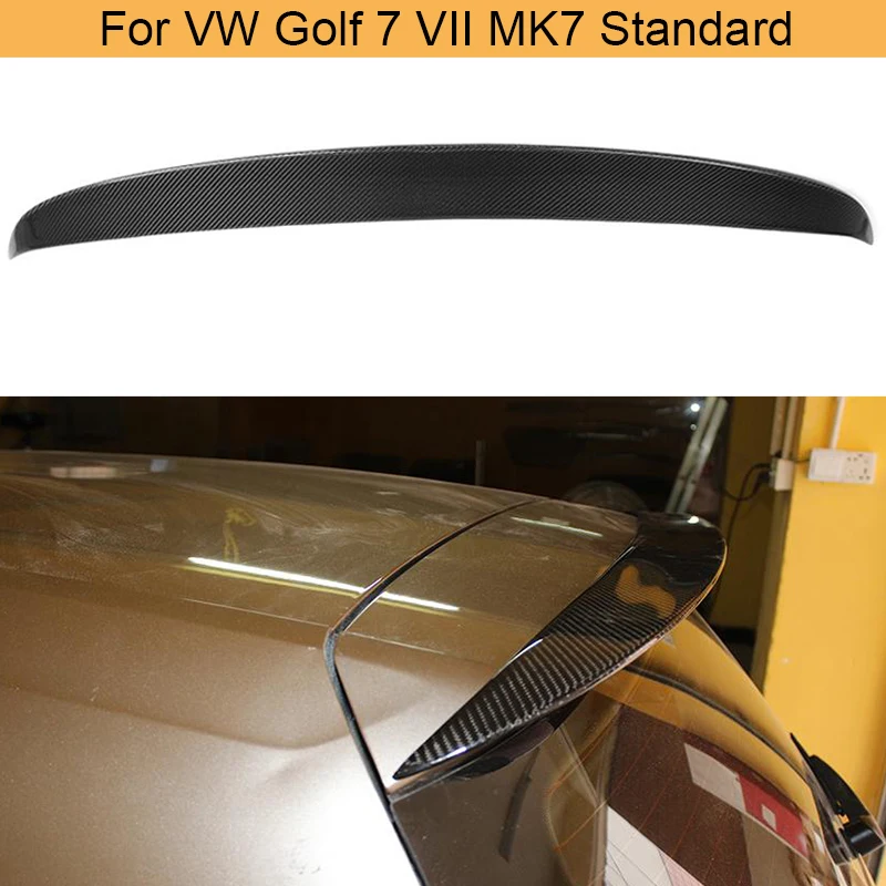 

Спойлер на заднюю крышу из углеродного волокна для Volkswagen VW Standard Golf 7 MK7 Standard 2014-2017 Non GTI, задний спойлер на крышу