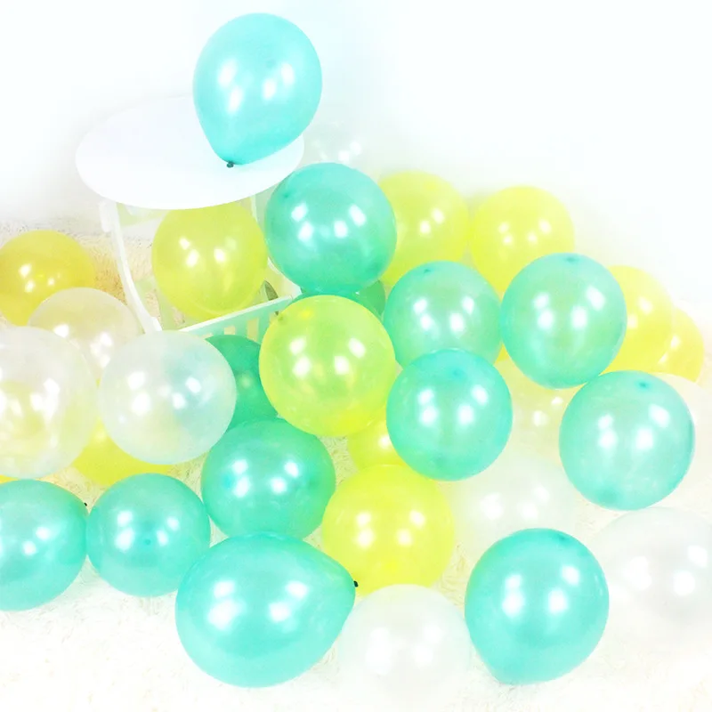 

100pcs Birthday Balloons 2.2g 10inch Latex Balloons Gold Red Pink Blue Pearl Wedding Party Balloon Ball Kids Toys Air Ballons 66