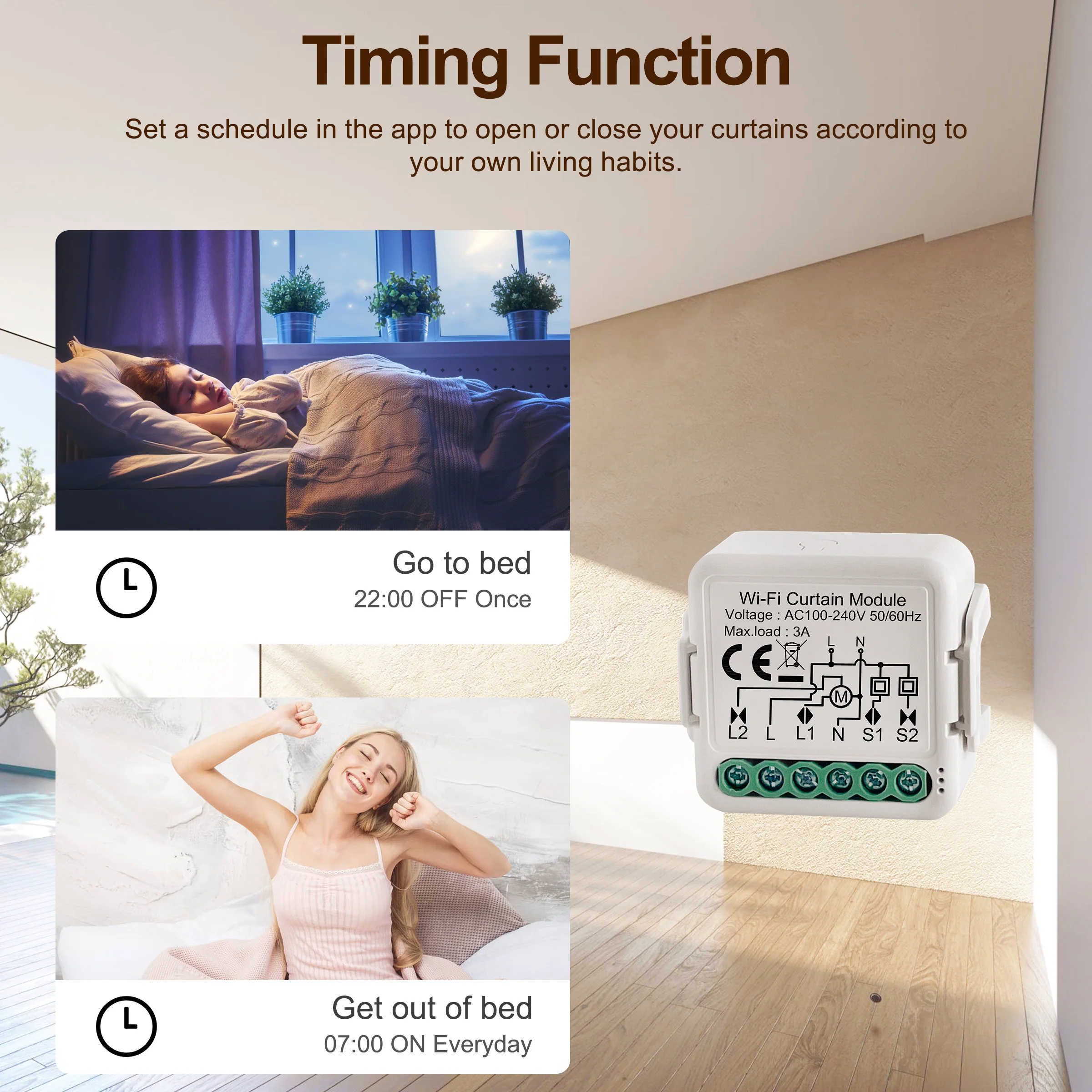 GIRIER Tuya Smart Wi-Fi Модуль Штор Моторизованный Переключатель
