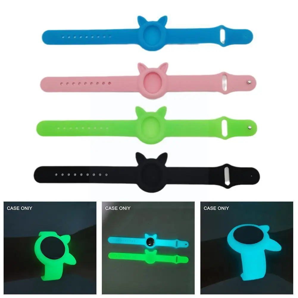 

Silicone Protective For Airtags Silicone Bracelet For Baby Anti-lost Wristband Cartoon Kids Tracker Holder B7j5