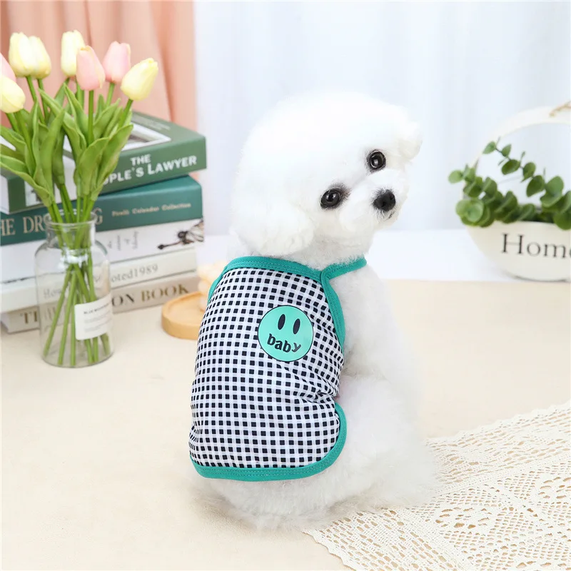 

Summer Designer Dog Vest Polyester Dog Clothes for Small Medium Dogs Vest Dress Chihuahua French Bulldog Clothes Dog Accessories