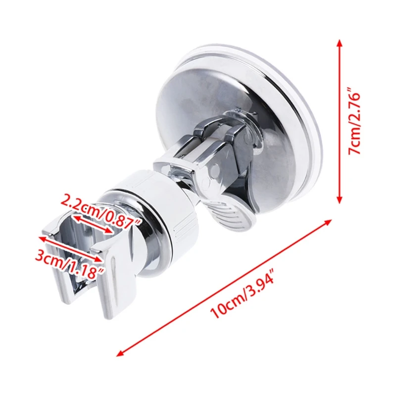 

Shower Head Handset Holder Bathroom Wall Mount Adjustable Suction Cup Bracket
