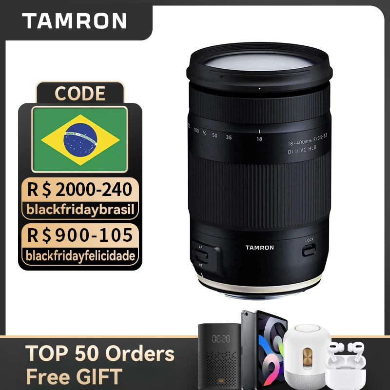 

Tamron 18-400 мм Объектив SLR объектив подходит для Canon Nikon каждый день подвесной объектив содержит все повседневные фокусные сегменты 200D 60D 70D