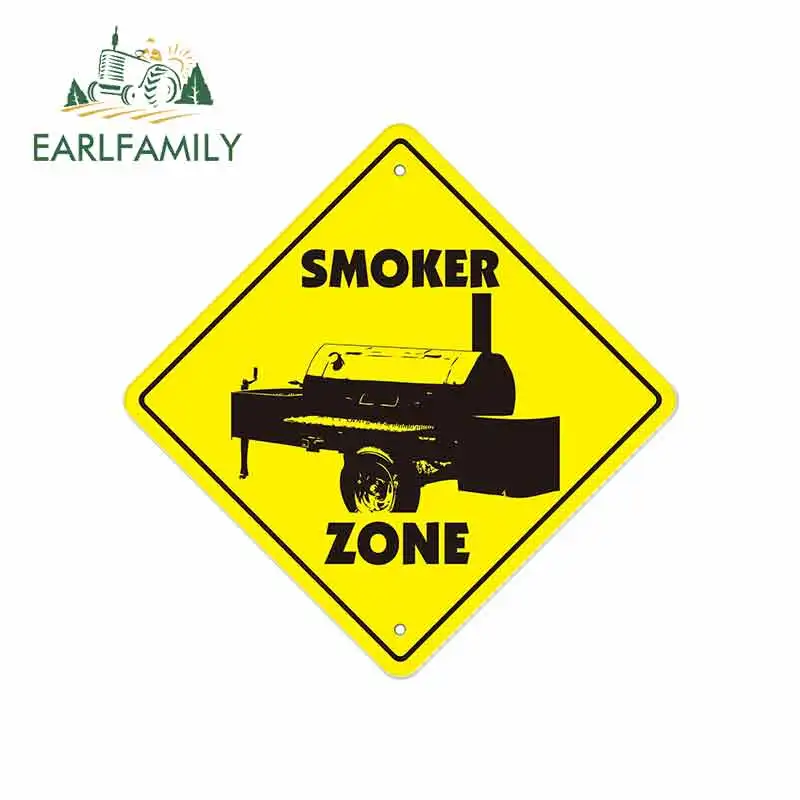 EARLFAMILY 13 см x для Smoker Zone логотип забавная фотографика JDM RV VAN отличная Наклейка
