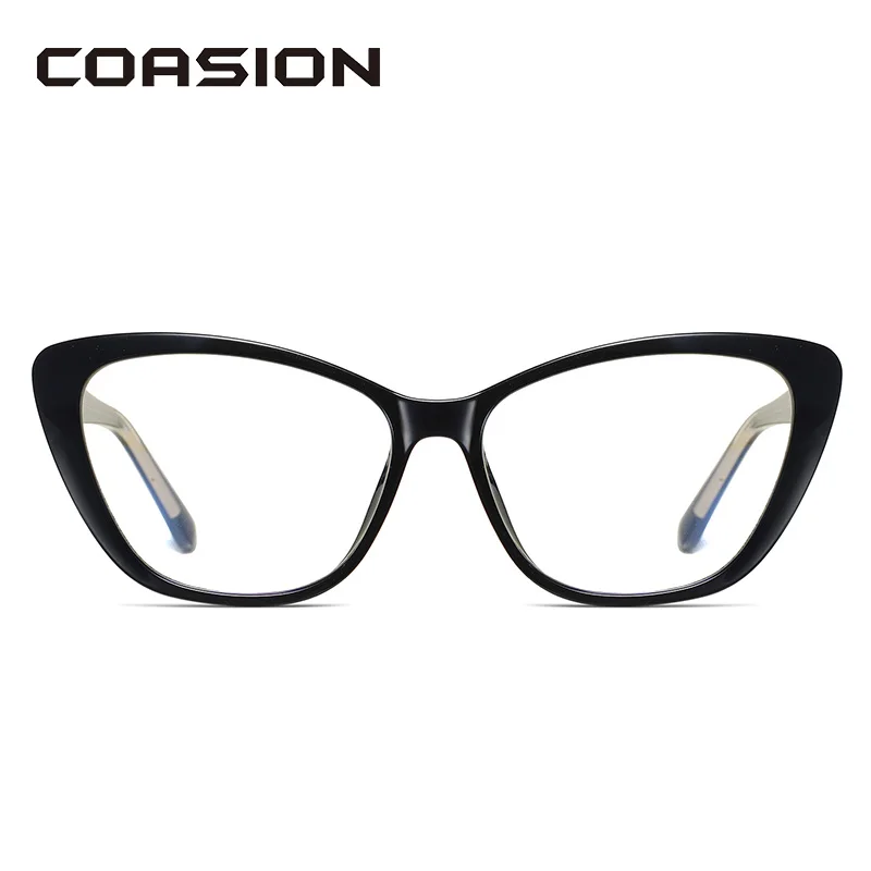 COASION TR90 оправа синий светильник женские очки кошачий глаз для компьютера