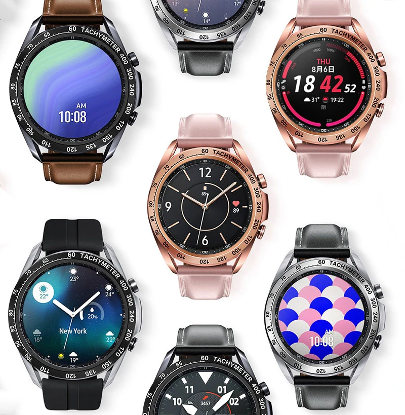 Безель кольцо для Samsung Galaxy Watch 46 мм 42 Шестерня S3 Frontier металлическая защита от
